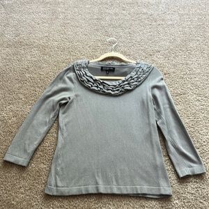 Long sleve top with ruffle detail